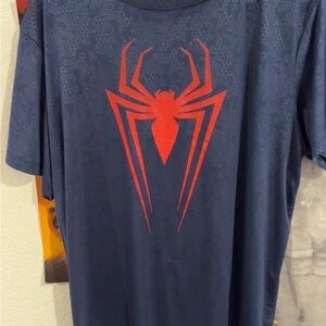 Men's Blue Spider-Man Graphic T-Shirt